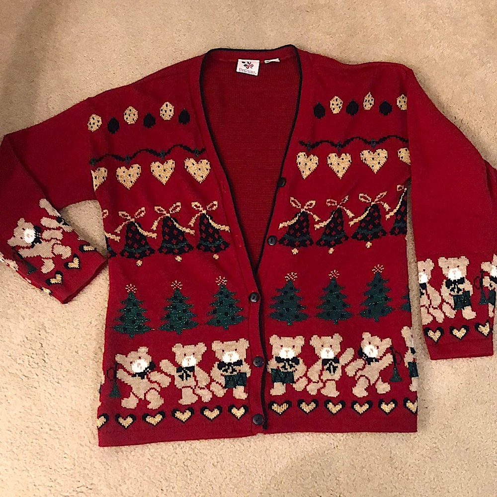 Unisex Vintage Holiday Sweater - XL